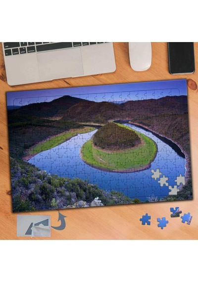 Göl Ortasında Kara Parçası 240 Parça Puzzle Yapboz Tablo-239