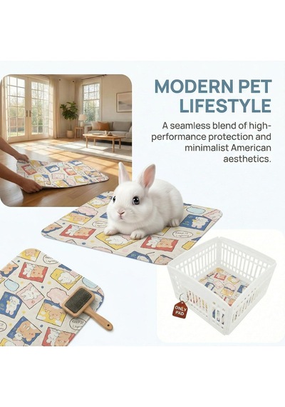 Pjyucien Makinede Yıkanabilir Kare Köpek Oyun Parkı Matı, 36 İnç Genişliğinde, Kaymaz Pet Kalem Pee Pad, İç/dı