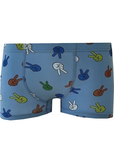Kota 6Lı Erkek Çocuk Renkli Desenli Baskılı Boxer Külot