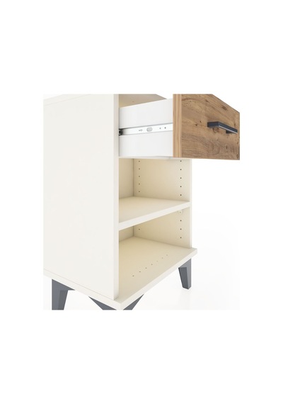Arges Komodin Tek Raflı Tek Çekmeceli 44x30x64 Aytaşı-çam Aytaşı