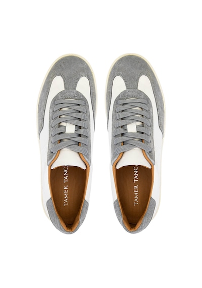 Tamer Tanca Erkek Hakiki Deri Bej Sneakers & Spor Ayakkabı 233 5100 Erk Ayk Y25 Bej Dr/grı Suet Bej