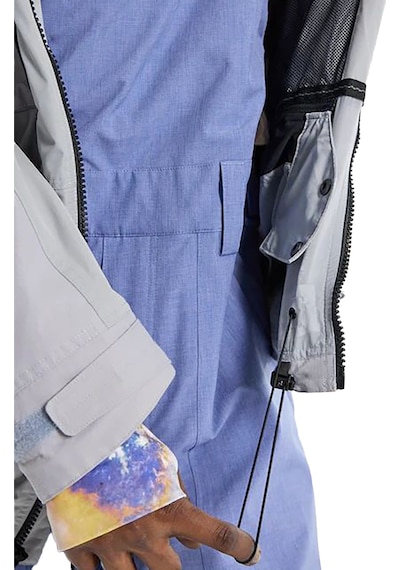 Burton Frostner 2l Erkek Gri Snowboard Ceketi Silver Sconce