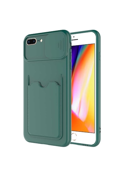 Apple Uyumlu iPhone 8 Plus Kılıf Zore Kartix Kartlık Bölmeli Kılıf