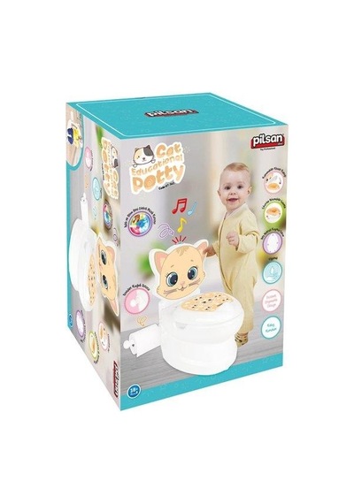 Eğitici Kedi Klozet Turuncu