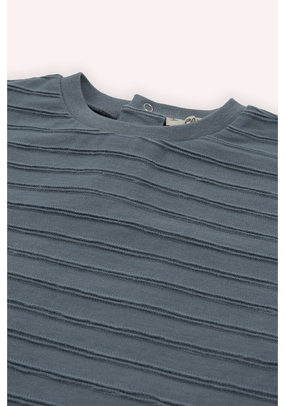 Panço Erkek Çocuk Kısa Kollu T-shirt İndigo