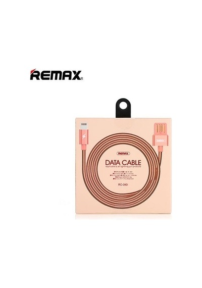 Remax Rc-080I Apple Uyumlu iOS Lightning Metal Şarj Data Kablosu-Renk Seçim
