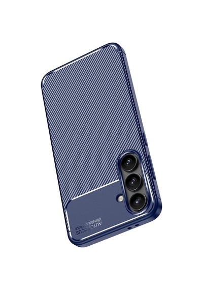 Vendas Galaxy Uyumlu S24 Fe Kılıf Zore Negro Silikon Kapak + Hayalet Ekran Koruyucu Lacivert