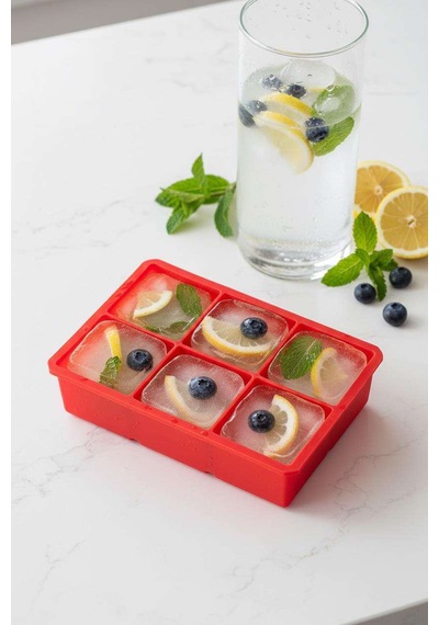 6 Hazneli Silikon Buz Kalıbı & Çok Amaçlı Buzluk Ve Dondurucu Organizeri 11x16 Cm Belirtilmemiş