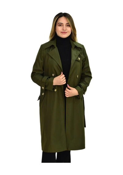 Kadın Kemerli Trençkot K3064 Bgl-st03286 001
