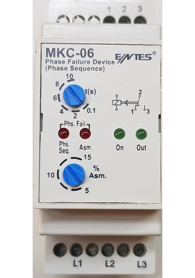 Entes-Mkc-06 Motor-Faz-Koruma Rölesi