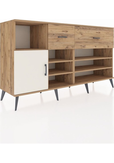 Hyperion Konsol 6 Raflı 2 Çekmeceli Tek Kapaklı 176x44x99 Çam-ay Çam-aytaşı/çam Hyperion Konsol 6 Raflı 2 Çekmeceli Tek Kapaklı 176x44x99 Çam-ay Çam-aytaşı/çam