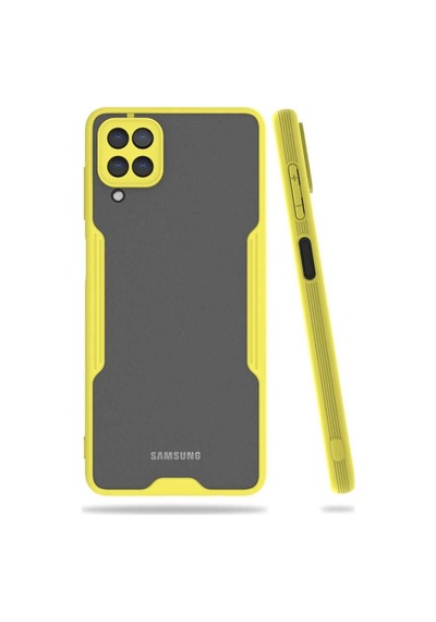 Galaxy A12 Kılıf Zore Parfe Kenarları Pastel Renk Silikon Kılıf