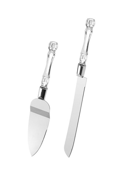 2 Li Pasta Servis Seti Cakes Pasta Kek Spatula Pasta Bıçağı Karışık