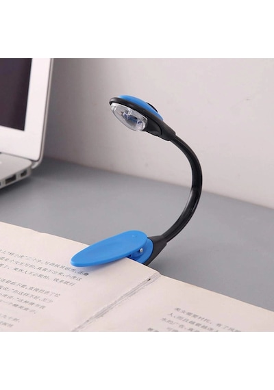 Kitap Okuma Işığı Led Booklight Kıskaçlı Pilli Model Led Işık .