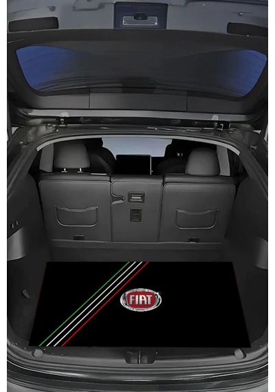 Dijital Baskı Dekoratif Fiat Desen Araba Bagaj Matı Yıkanabilir Bagaj Havuzu