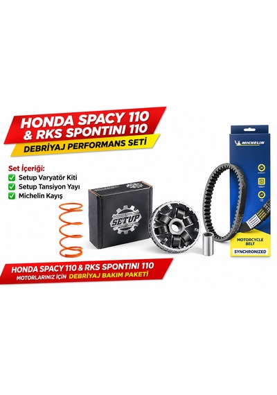 Honda Spacy 110 & Rks Spontini 110 Setup Performans Varyatör Seti