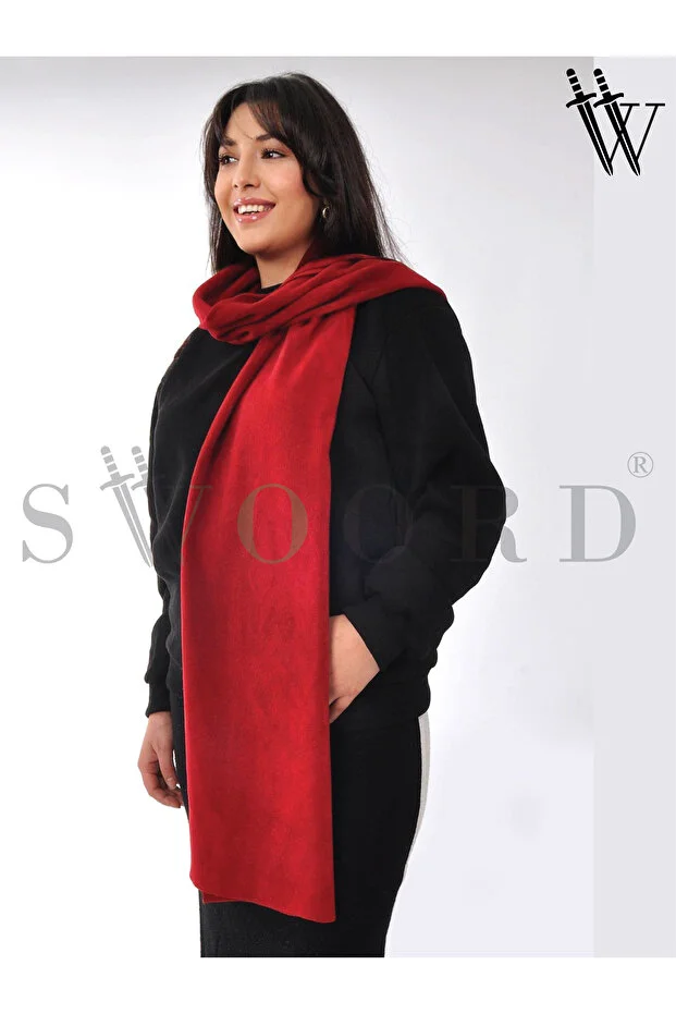 Baliva Polar Atkı / Polar Kaşkol Bordo