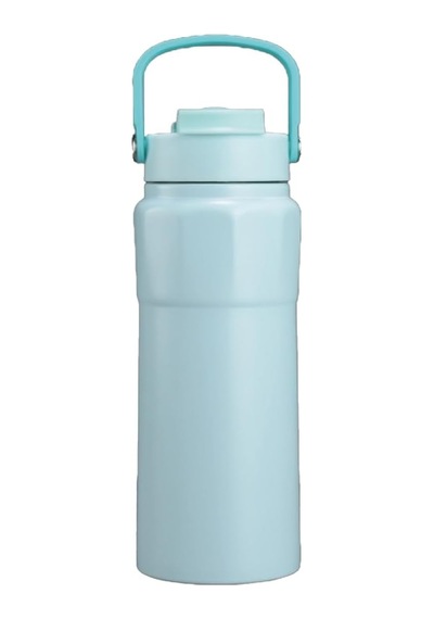 Çelik İçli Termos 750 Ml Mavi Skm001 Açık Beyaz