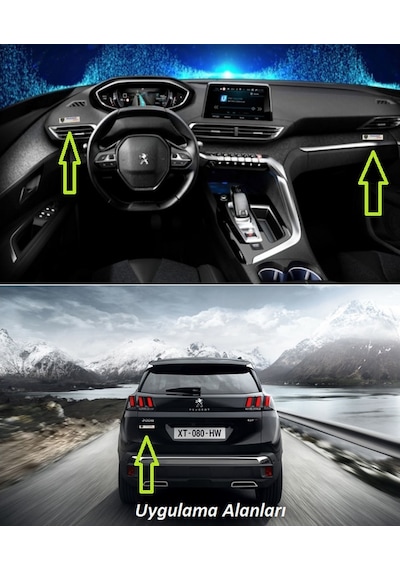 Peugeot Sport Lion Logo Damla Silikon Plaka Logo Arma Amblem Yeni