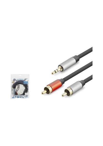 Hadron Hdx1075 3.5 Mm To 2 Rca Kablo 5 M - Siyah