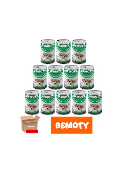 Bemoty Kuzu Etli Yavru Köpek Konservesi 12 x 400 G