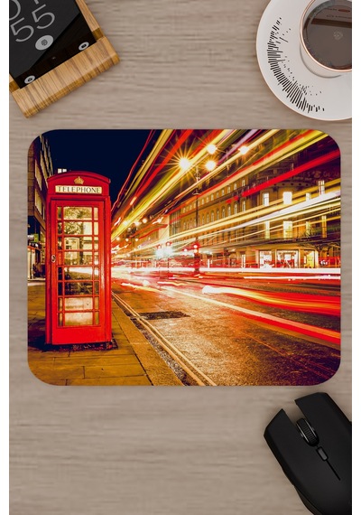 London Londra İngiltere 2 V3 22x18 Gaming Kauçuk Kaymaz Taban Mouse Pad Fare Altlığı