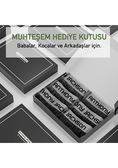Anthony Jackson Likralı 6'Lı Kutu Premium Erkek Boxer Lucıo