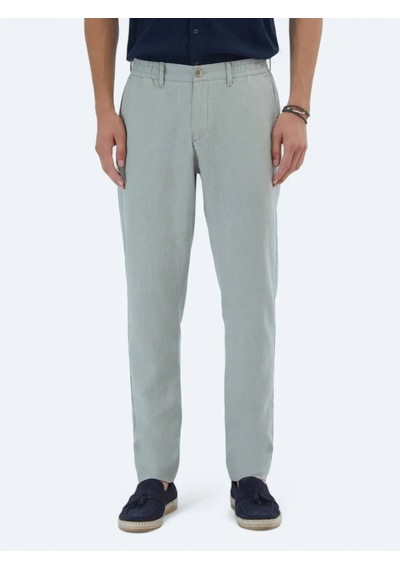 Kip Nil Yeşili Dokuma Jogging Fit Casual Pamuk Karışımlı Pantolon Nil Yeşili