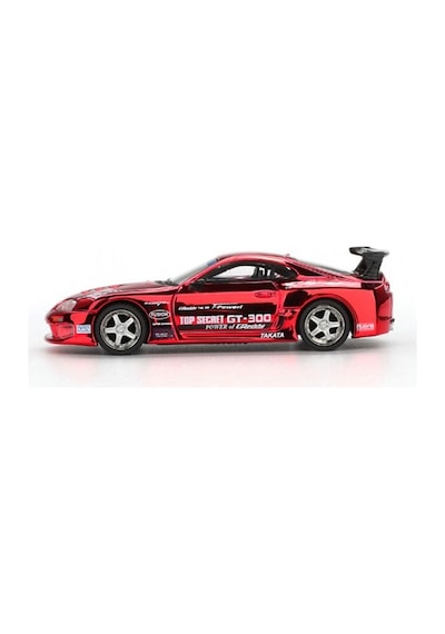 1/64 Model Araç Supra A80 Top Secret Gt-300 Top Secret Red Chrome
