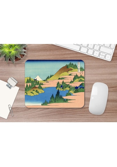 Hokusai The Lake Of Hakone In The Segami Province 17 X 21 Cm Mouse Pad Mousepad
