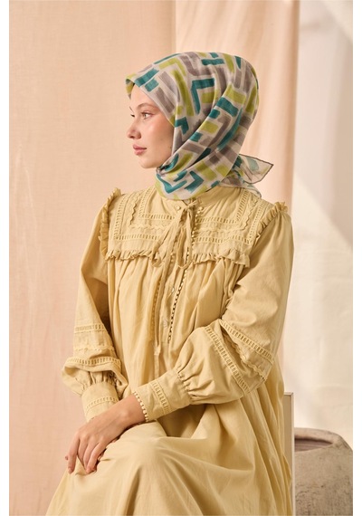 Silk Home Soft Eşarp 73096-24 Gümüş, Yeşil, Fıstık Yeşili, Füme