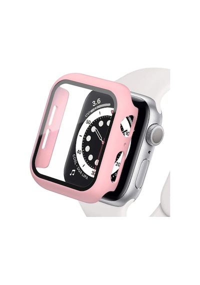 Apple Watch 42mm Uyumlu Camlı Kasa Ekran Koruyucu - Rose Gold
