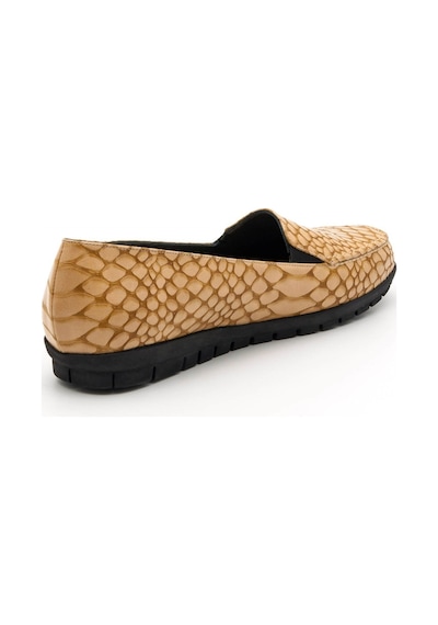 41-42-43-44 Numara 200592 Taba Timsah Baski Büyük Numara Bayan Ayakkabı Taba