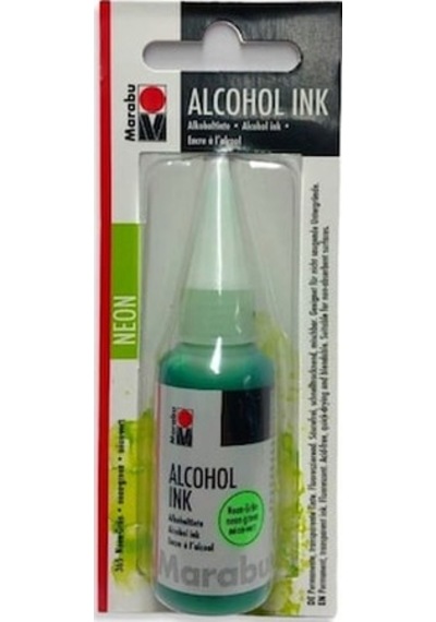 Marabu Alcohol Ink Alkol Bazlı Mürekkep 20 Ml. Neon Green