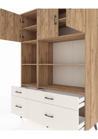 Hyperion Dolap 8 Raflı 4 Çekmeceli 3 Kapaklı 132x44x195 Çam-çam/aytaşı Atlas Çam/aytası Hyperion Dolap 8 Raflı 4 Çekmeceli 3 Kapaklı 132x44x195 Çam-çam/aytaşı Atlas Çam/aytası