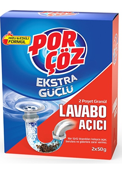 2 Adet Porçöz Ganür Lavabo Açıcı 2 50 G