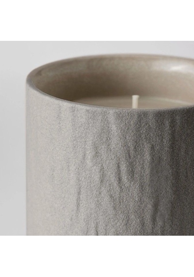Ikea Sılkestrad Seramik Kaplı Kokulu Mum 8 X 10 Cm Meşe - Yosun Bej