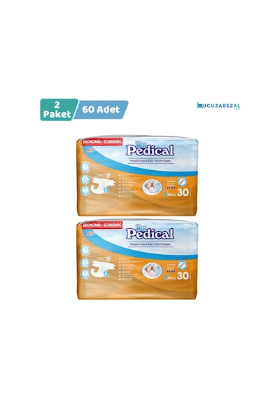 Dr.pedical Belbantlı Hasta Bezi Small Küçük Beden 60 Adet S