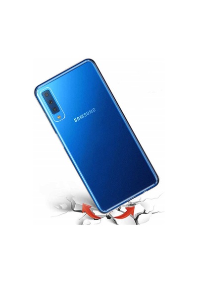Samsung Uyumlu Galaxy A7 2018 Kılıf Zore Süper Silikon Kapak Renksiz