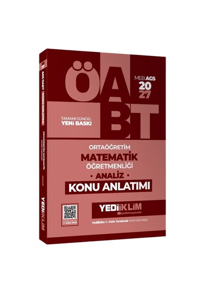 Yediiklim 2027 Öabt Meb-ags Lise Ortaöğretim Matematik Öğretmenliği Analiz Konu Anlatımı