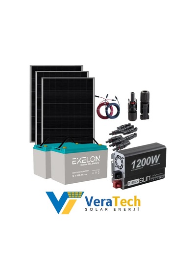 Veratech Solar Güneş Enerjisi Bağ Evi Mini Buzdolabı Paketi