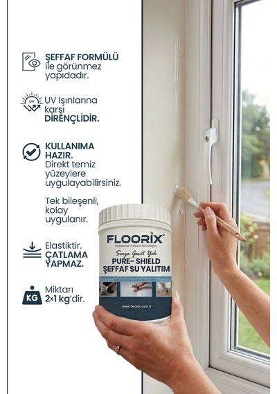 Floorix Şeffaf Su Yalıtımı 1kg + 1kg