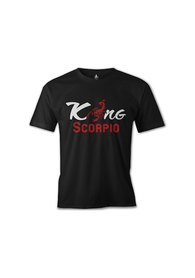 Burç - Scorpio King Siyah Erkek Tshirt