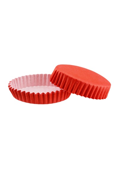 Cupcake Kalıbı Pet Kapsül Oval Model Düz Renk 100 Adet F11 Tur