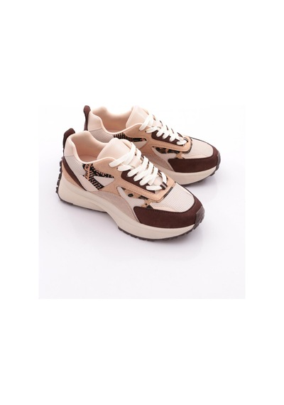 Dgn 83144 Kadin Sneaker Ayakkabi Kahve Süet