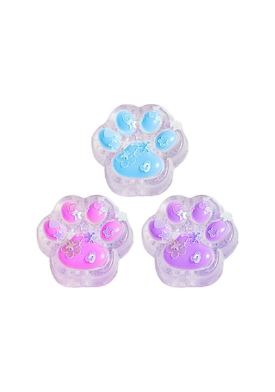 3 Adet Mini Kedi Patisi Sıkma Oyuncak Stres Giderici Yavru Kedi Patisi Sıkıştırma Duyusal