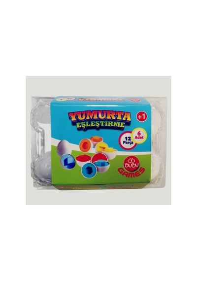 Bubu Games 6lı Yumurta Eşleştirme 12 Parça Gm0067