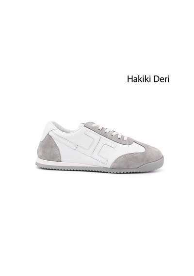 Gönderi(R) Gönderi R Kadın Beyaz Lastik Bağcıklı Hakiki Deri Sneaker Ddza83742546