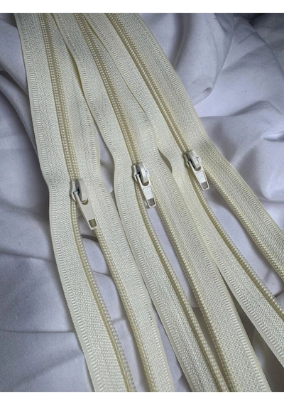 Tip10 Fermuar Krem 5 Adet 48cm