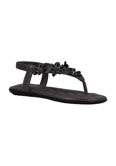 Beety Betty Ts-402 Hakiki Deri Düz Kadın Parmak Arası Sandalet Platin